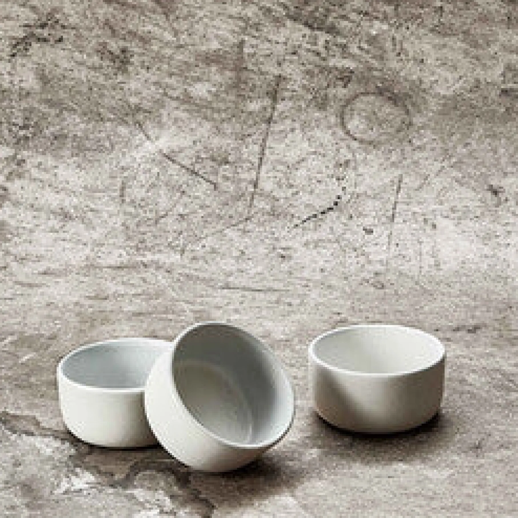 RAW 3-pak mini skål arctic white