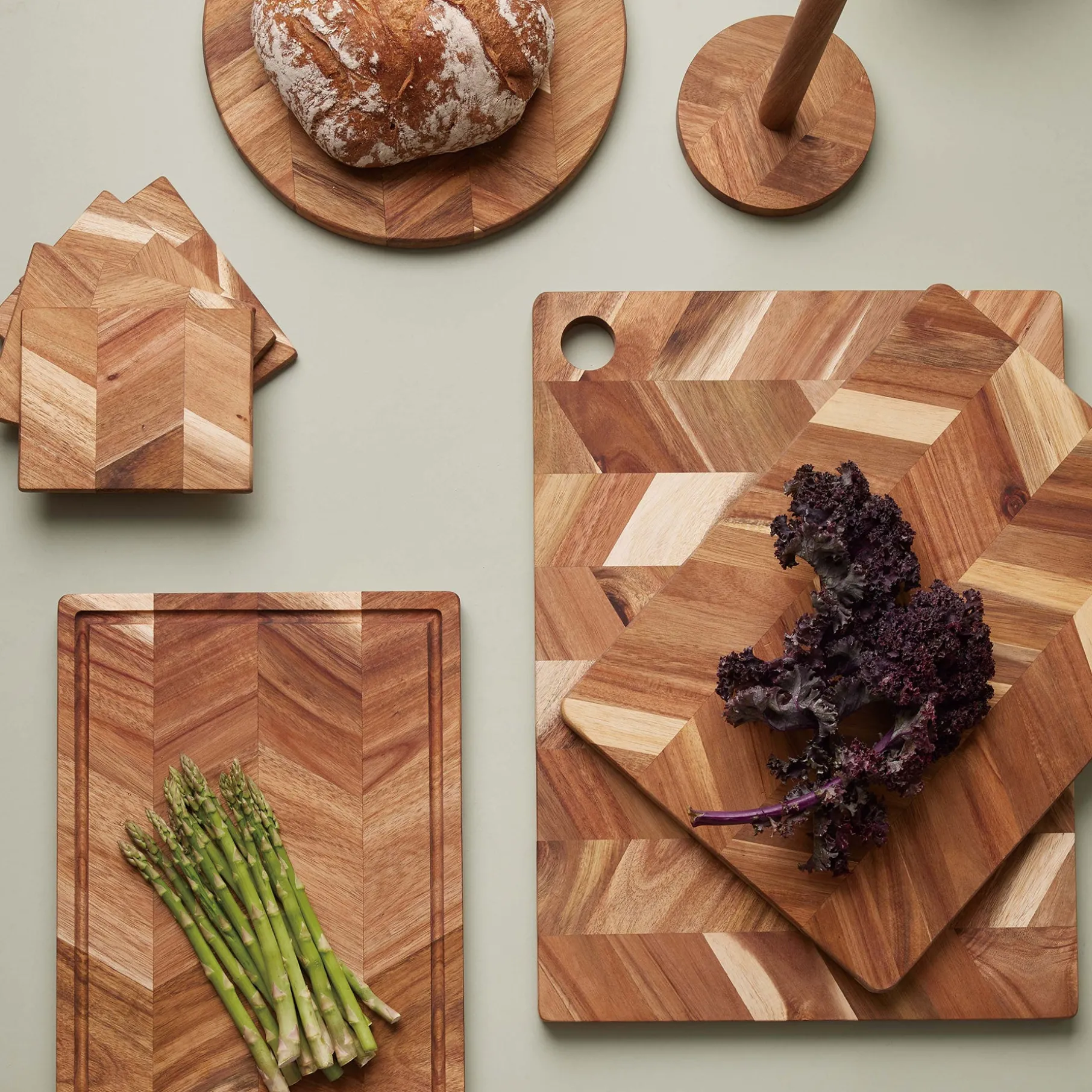 RAW skærebræt akacie 48x35 cm