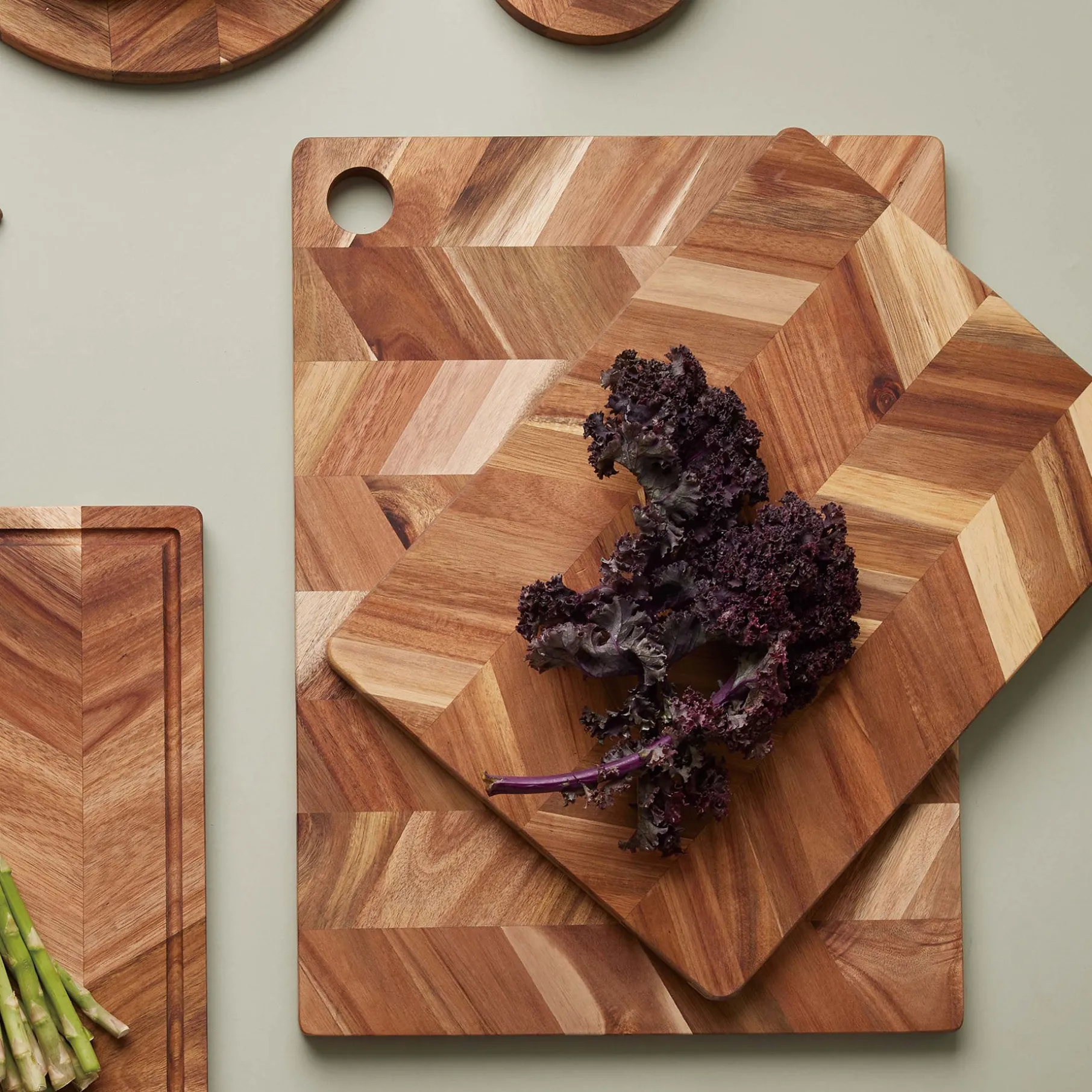 RAW skærebræt akacie 48x35 cm