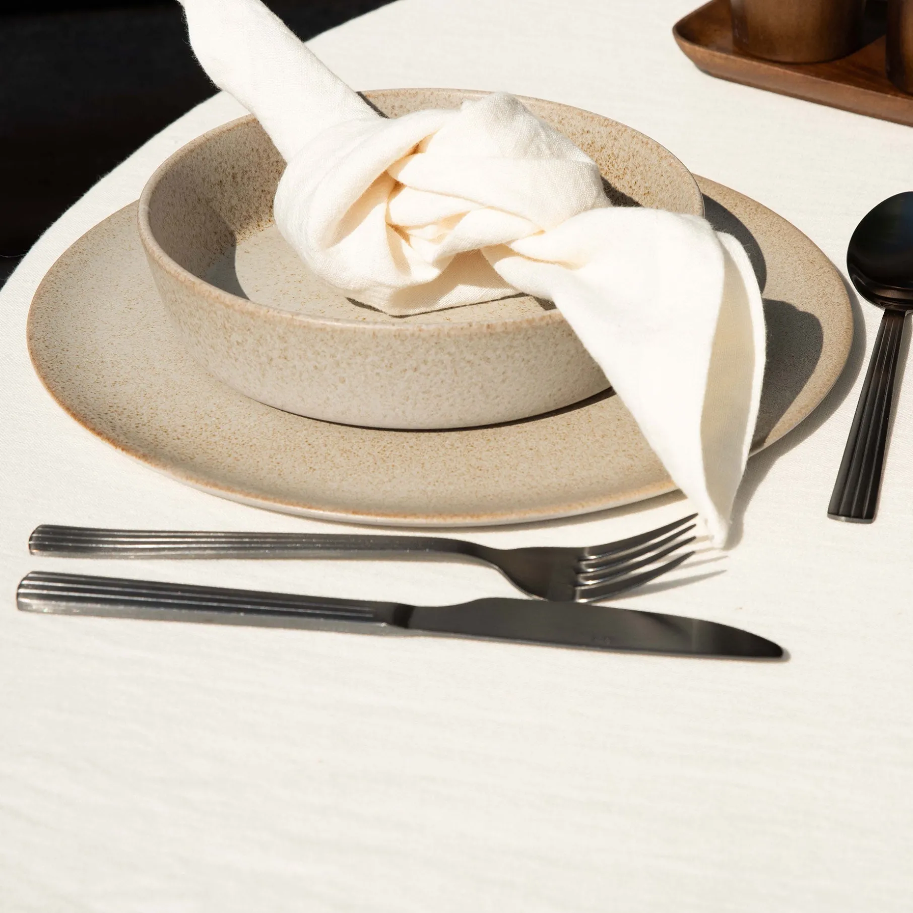 RAW suppetallerken Ø19,5 cm sandy beige