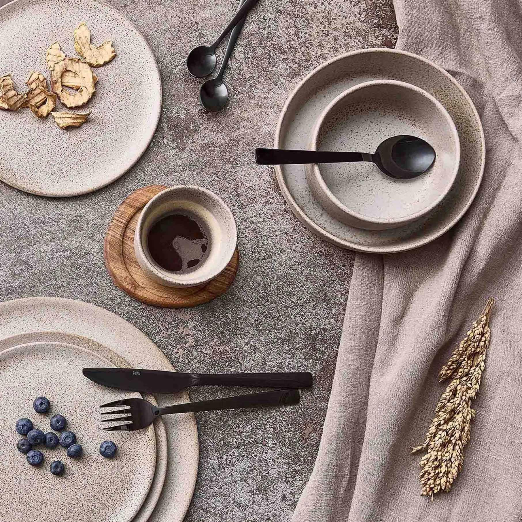 RAW suppetallerken Ø19,5 cm sandy beige