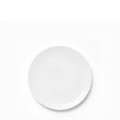 Relief desserttallerken Ø20 cm 4 stk hvid