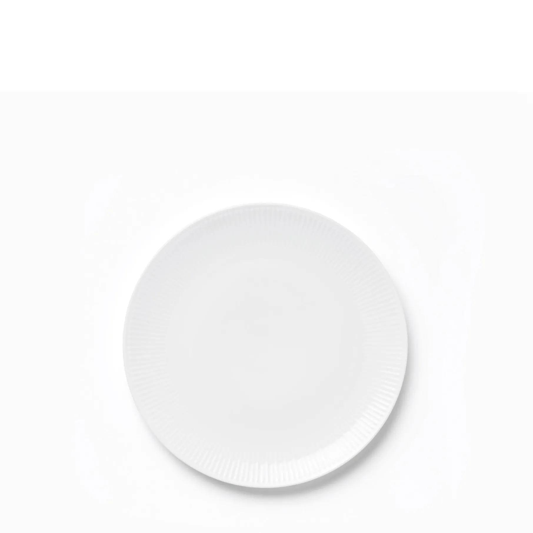 Relief desserttallerken Ø20 cm 4 stk hvid