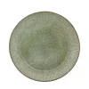 Relief middagstallerken Ø27 cm stentøj grøn