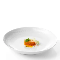 Relief suppetallerken Ø22 cm 4 stk hvid