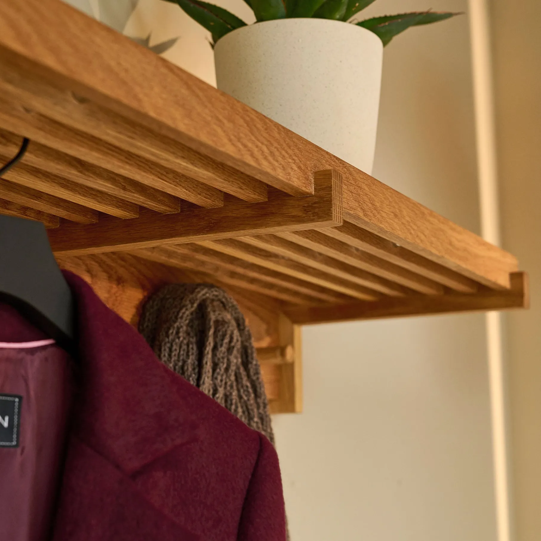 Samsø Vintage multi hylde FSC certificeret egetræ L105 cm