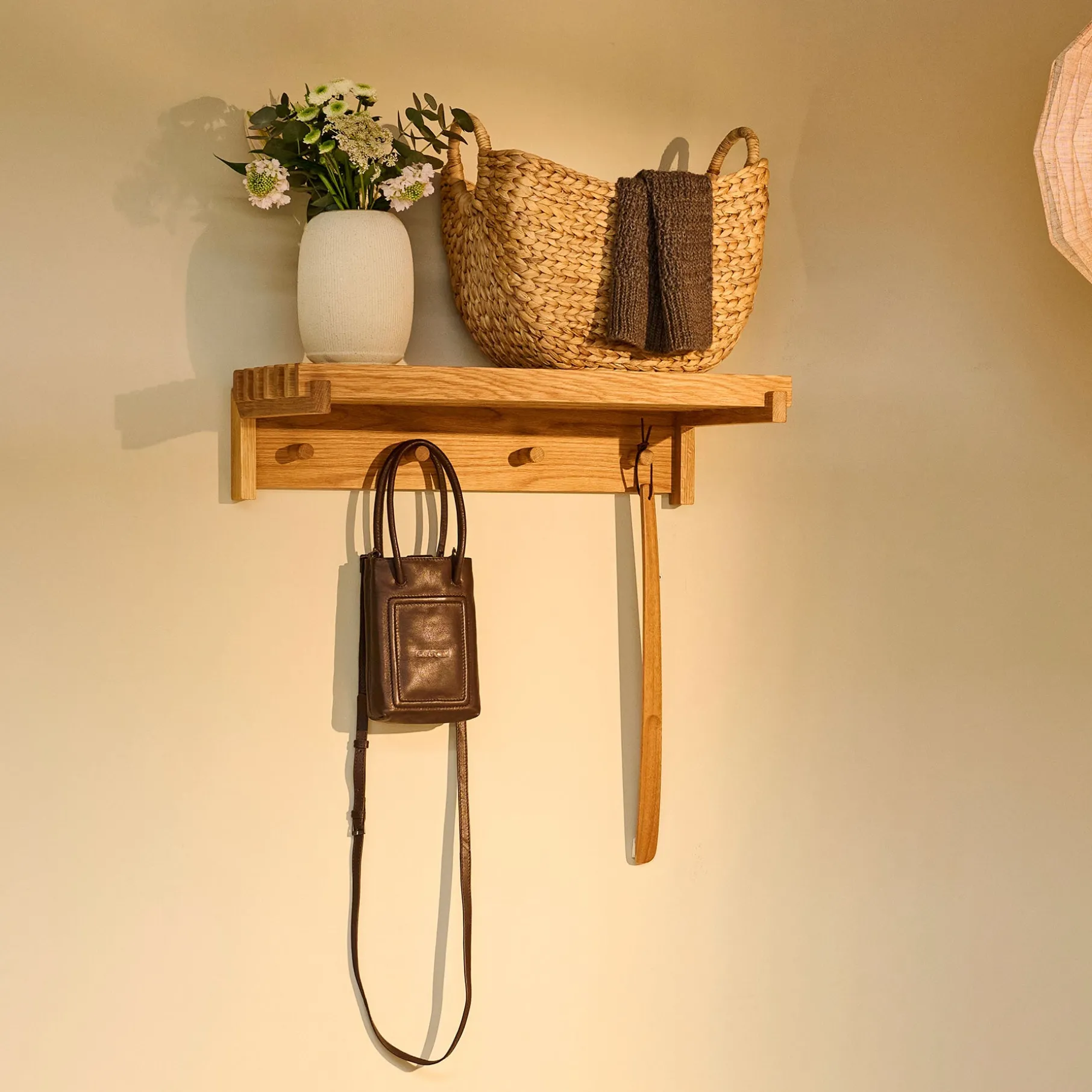 Samsø Vintage multi hylde FSC certificeret egetræ L65 cm