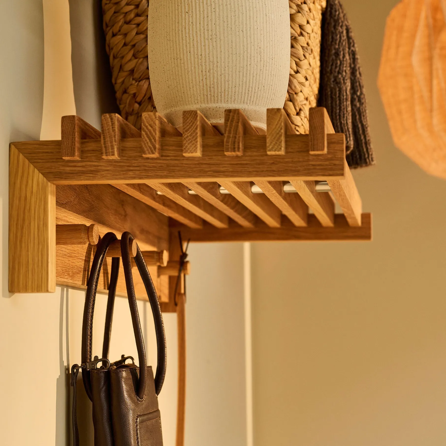 Samsø Vintage multi hylde FSC certificeret egetræ L65 cm