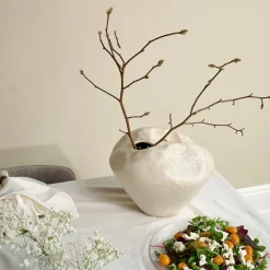 Sculpted bred vase Ø27 cm