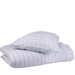 Sengetøj 140x220 cm støvet blå striber