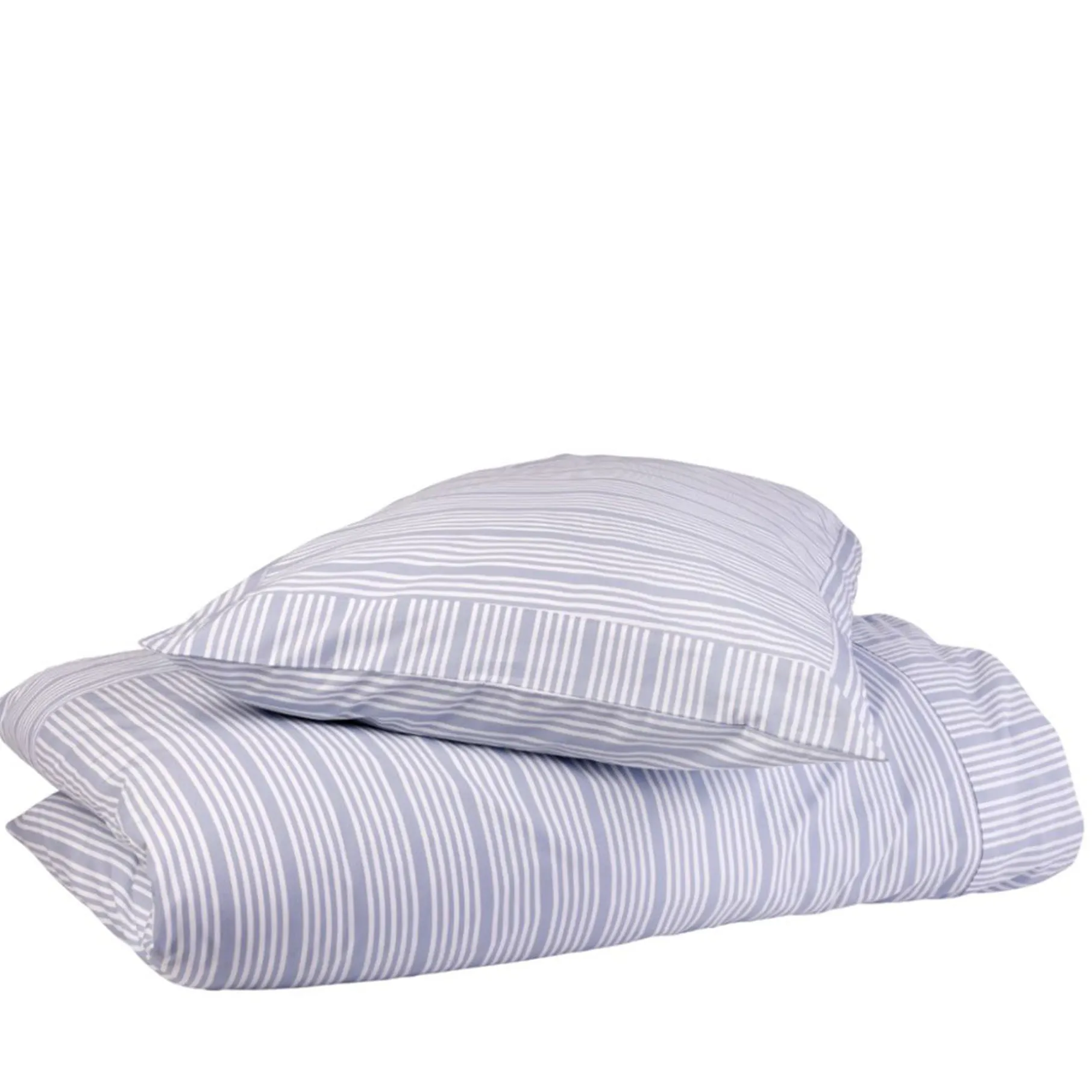 Sengetøj 140x220 cm støvet blå striber