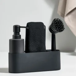 Singles opvaskesæt 4 dele sort