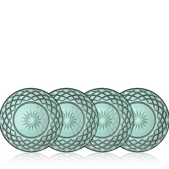 Sorrento glastallerken 4 stk grøn