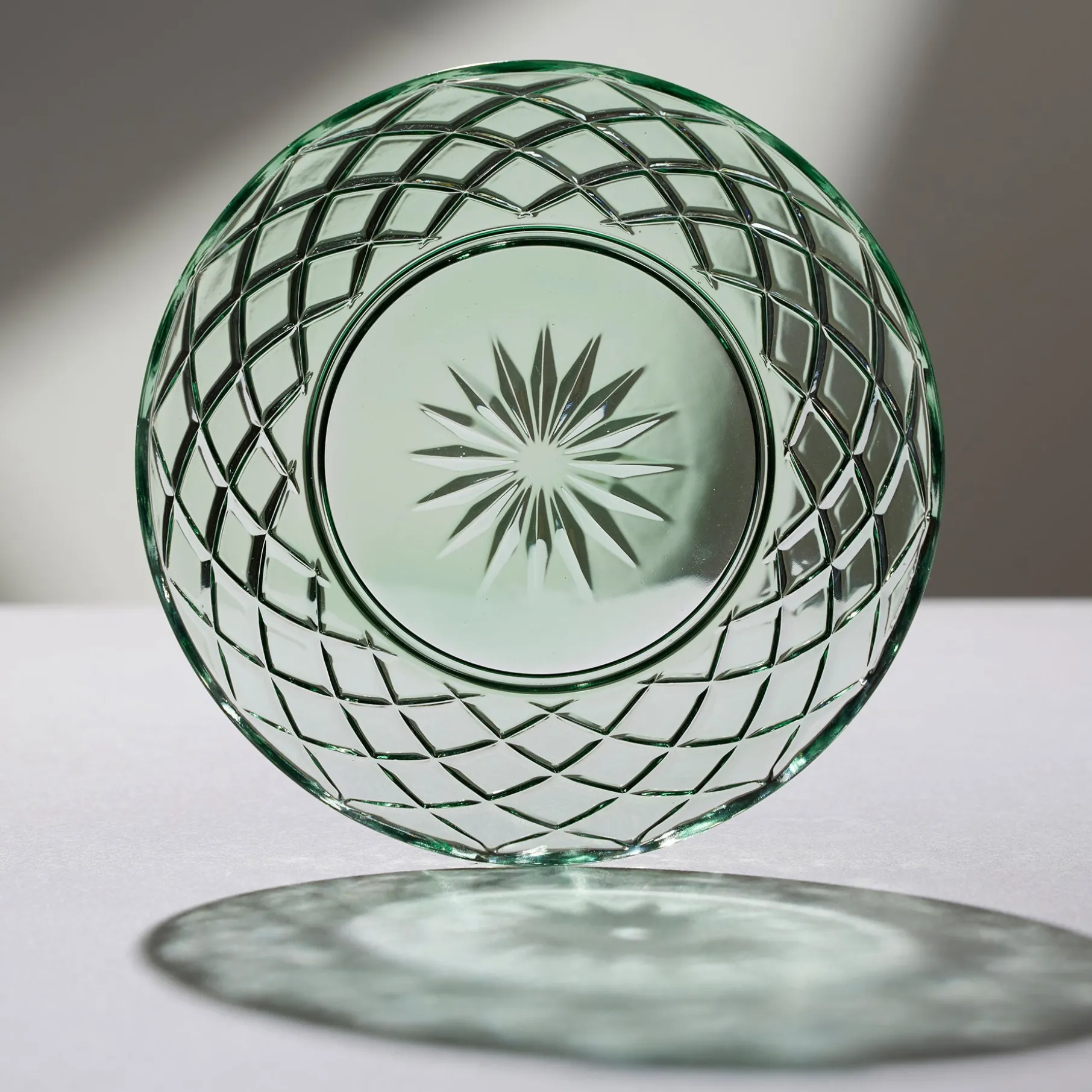 Sorrento glastallerken 4 stk grøn