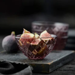 Sorrento skål 4 stk. pink