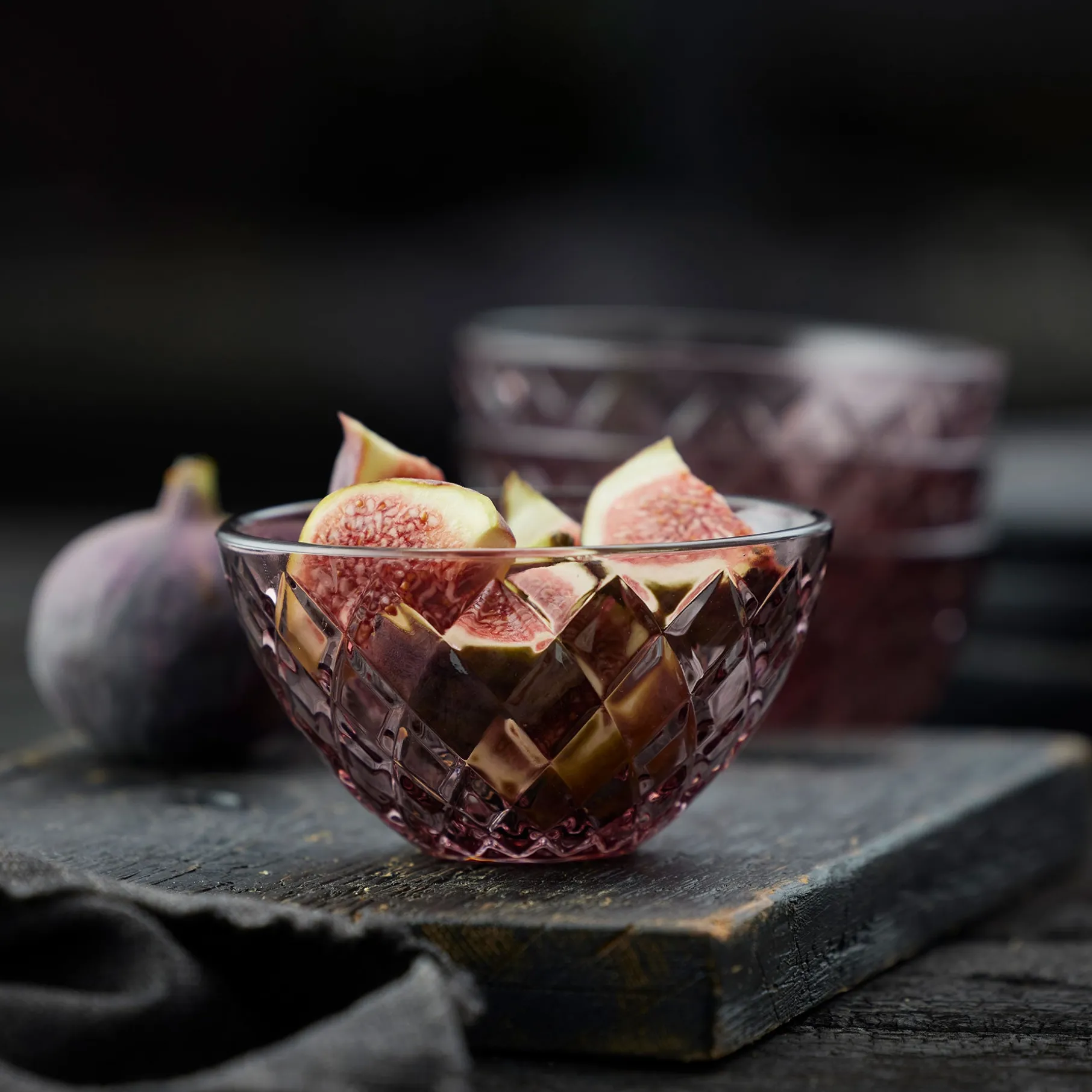 Sorrento skål 4 stk. pink