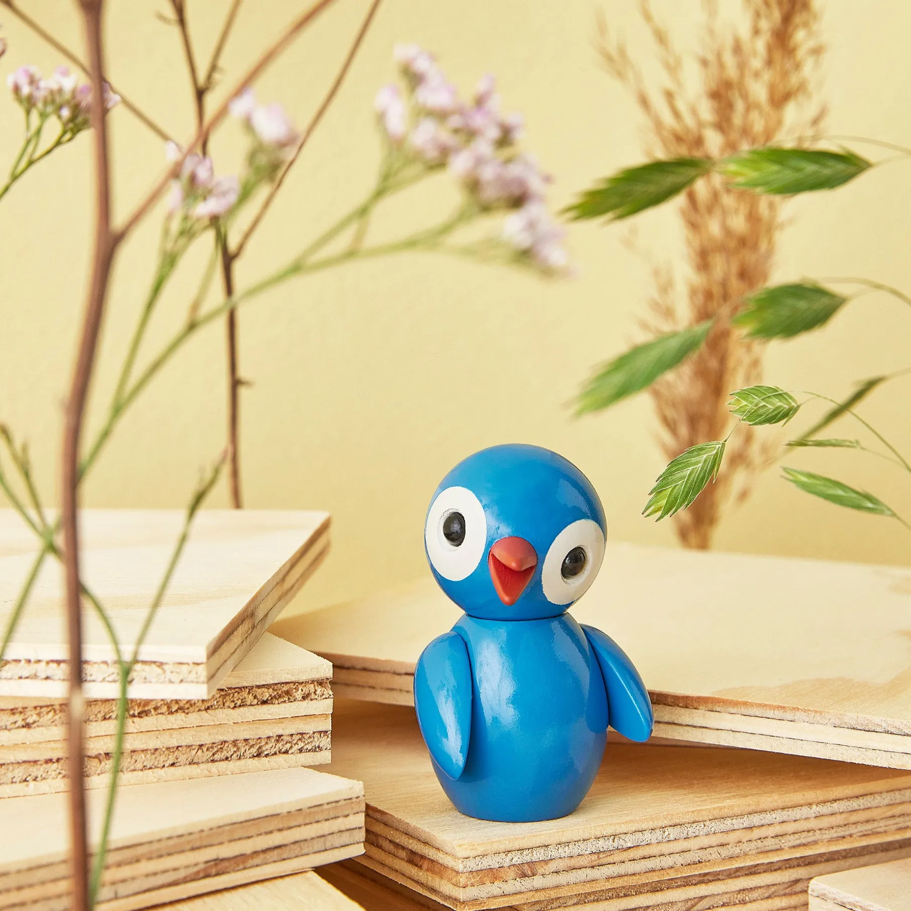 Spring Birds Lucky Light Blue