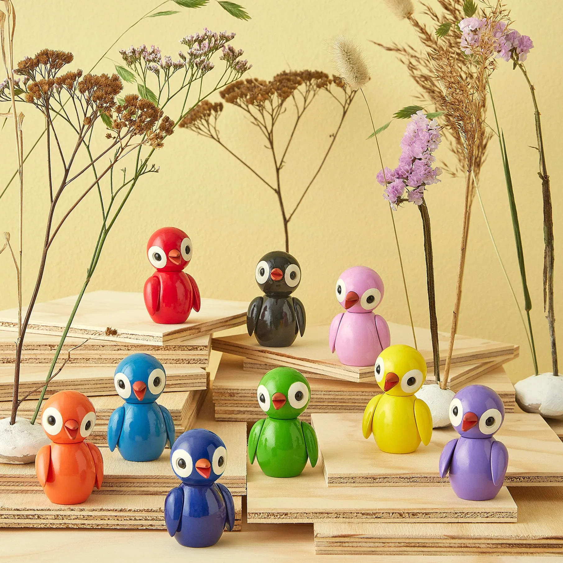 Spring Birds Lucky Light Blue