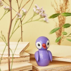 Spring Birds Playful Purple