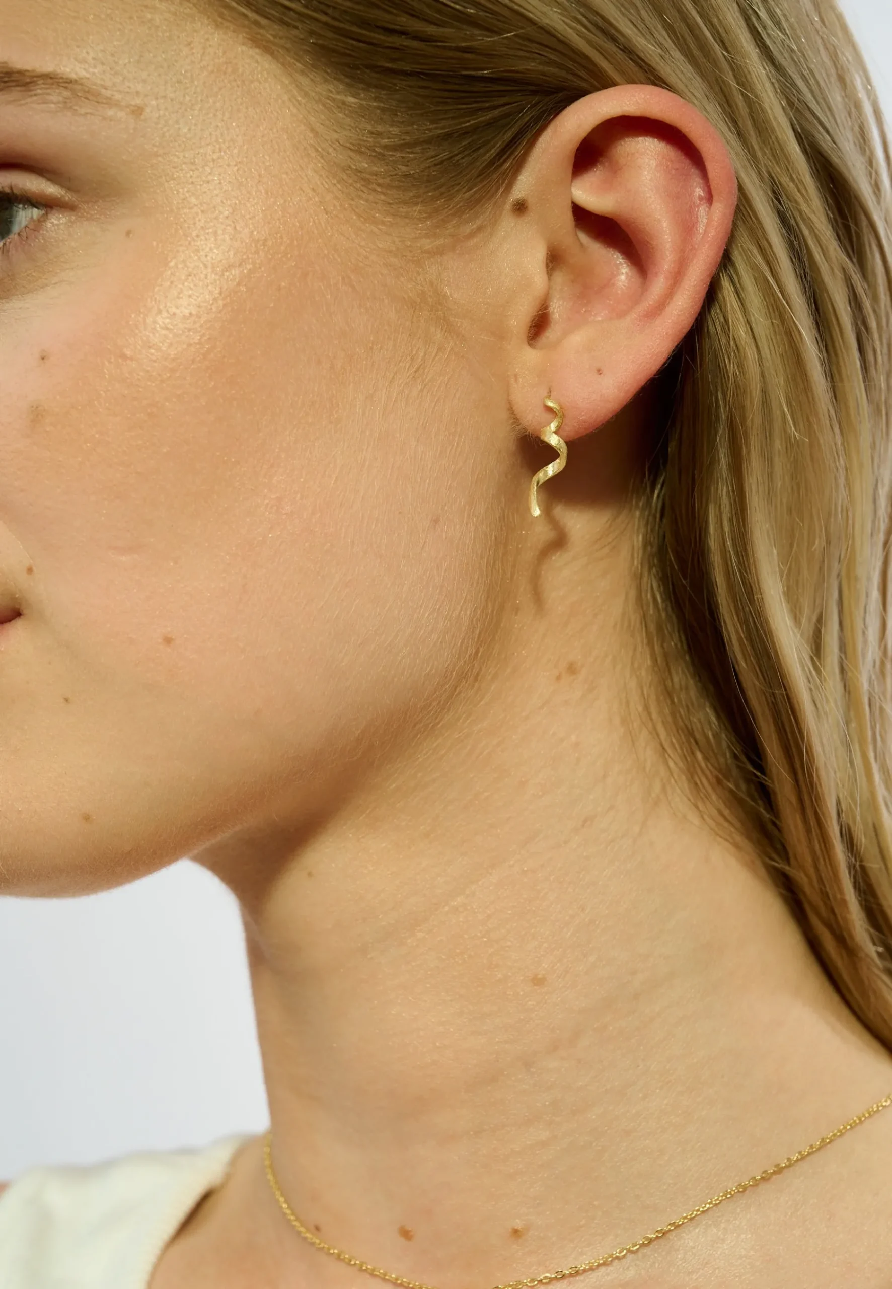 SRMini Spiral Øreringe - Børstet