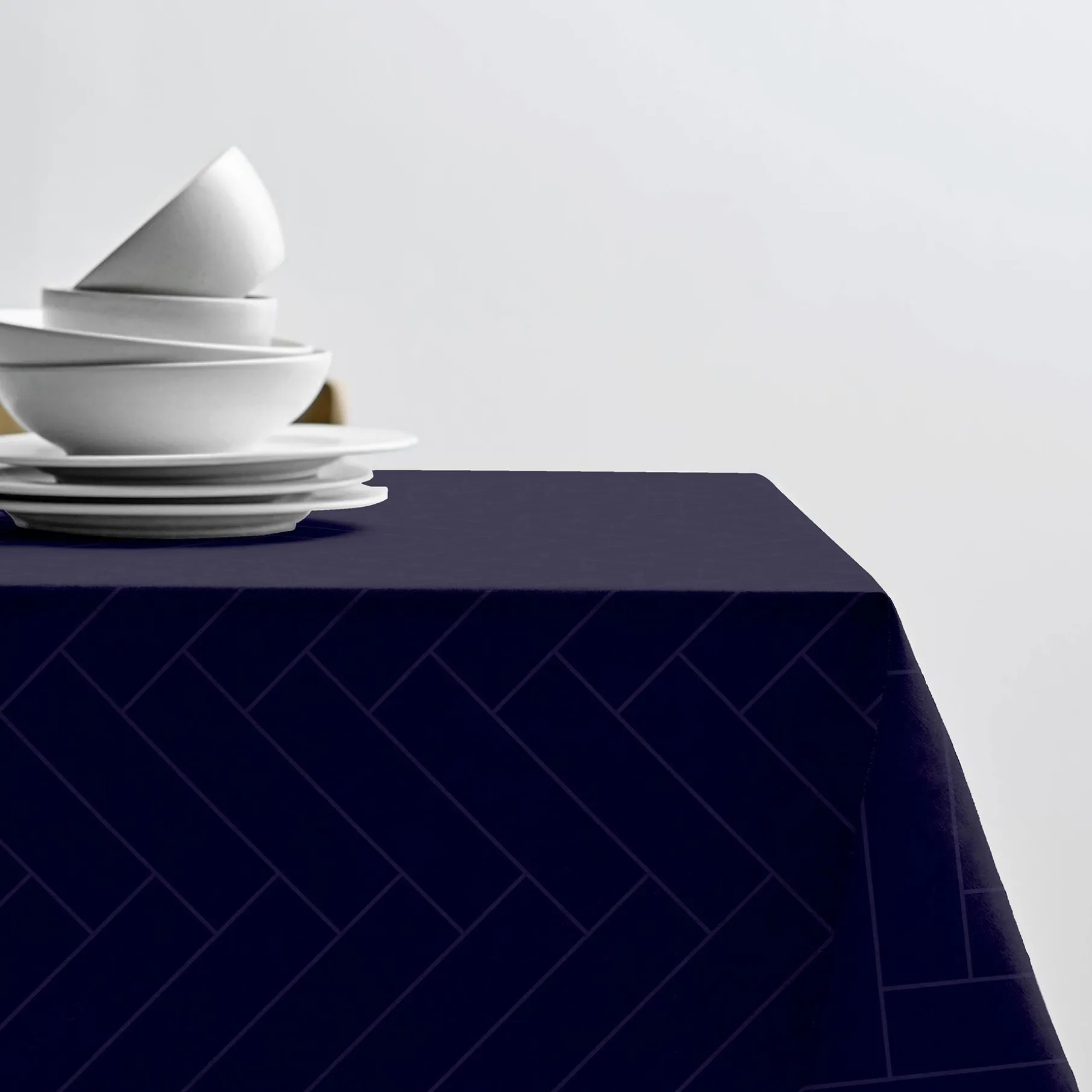 Tiles dug Ø160 cm damask indigo