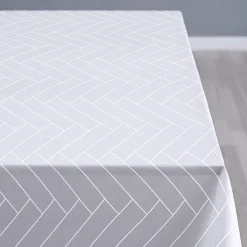 Tiles dug Ø160 cm damask optisk hvid