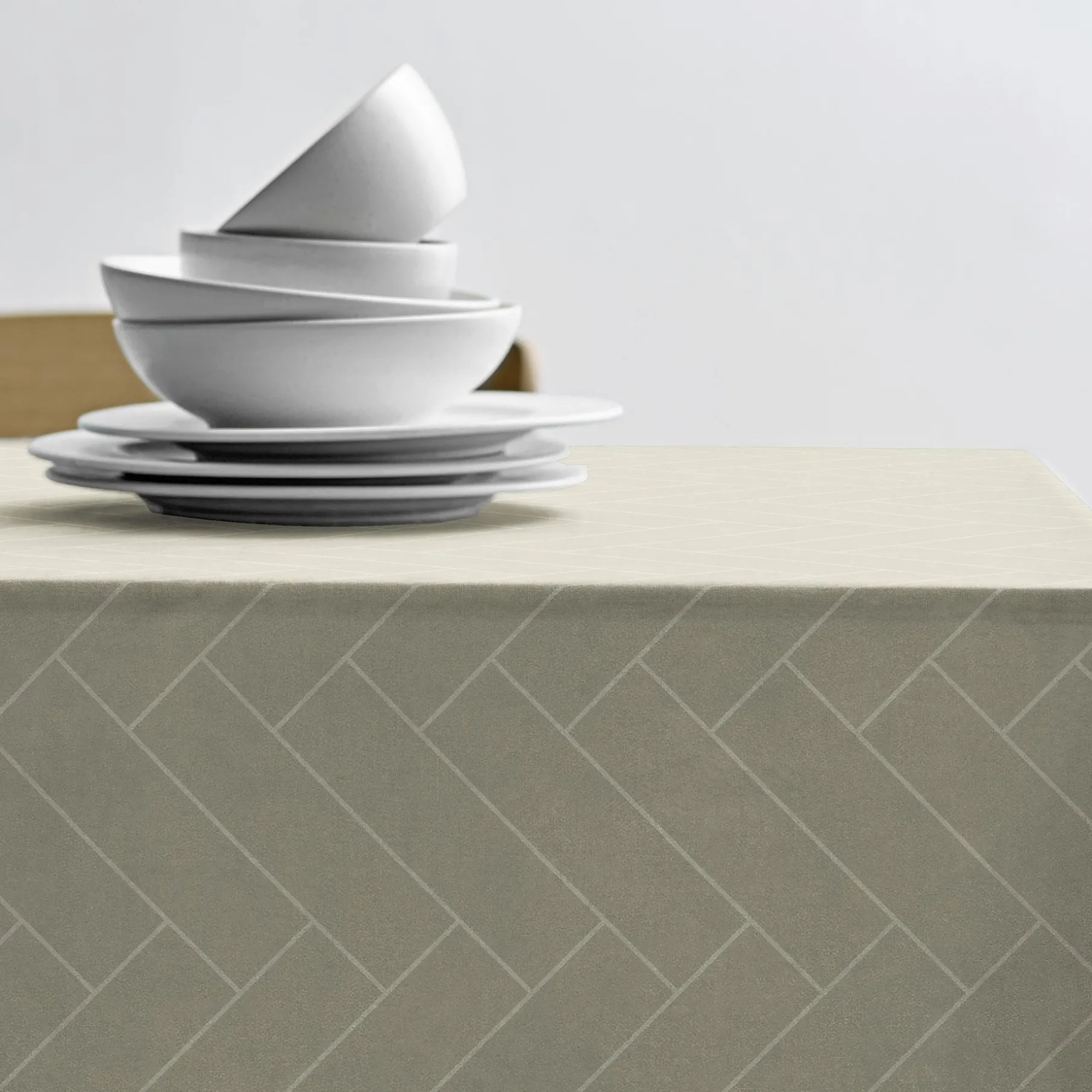 Tiles dug 140x270 cm damask eucalyptus