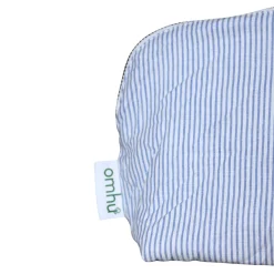 Toilettaske 34x24 cm mini strib blå