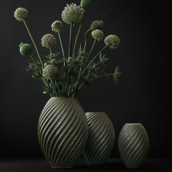 Vase River 16 cm gråblå Morsø