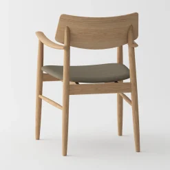 Vedersø spisebordsstol m. armlæn - Stof