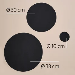 Vendbar dækkeserviet Ø38 cm