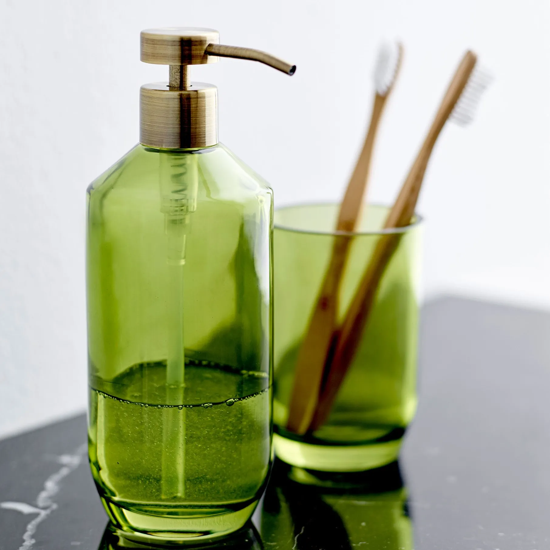 Vintage tandbørstekrus green