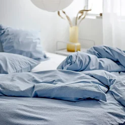 Wave sengetøj 140x220 cm linen blue