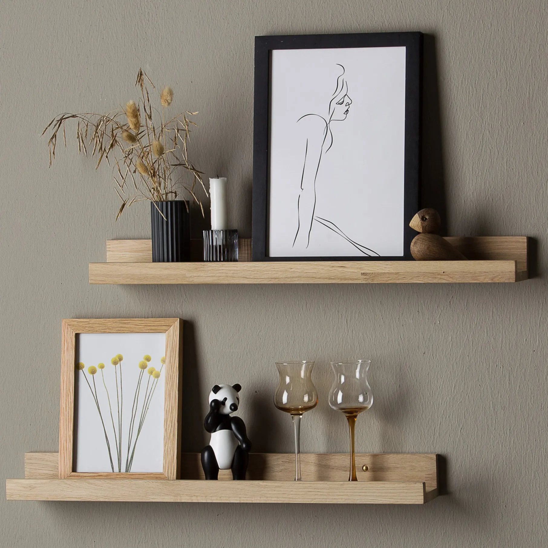 Wood gallerihylde L60 cm