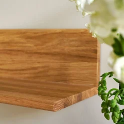 Wood II basic hylde FSC certificeret egetræ, L120 cm