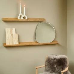 Wood II gallerihylde FSC certificeret egetræ, L90 cm