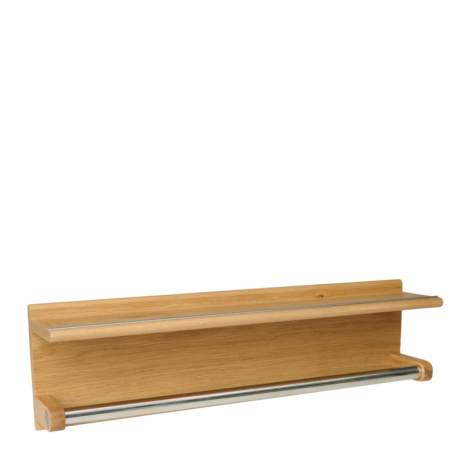 Wood II håndklædeholder i FSC certificeret egetræ, L60 cm