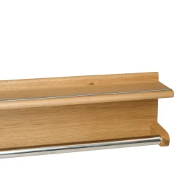 Wood II håndklædeholder i FSC certificeret egetræ, L60 cm