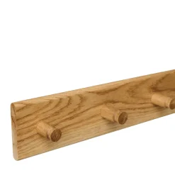 Wood II knagrække i FSC certificeret egetræ, L90 cm