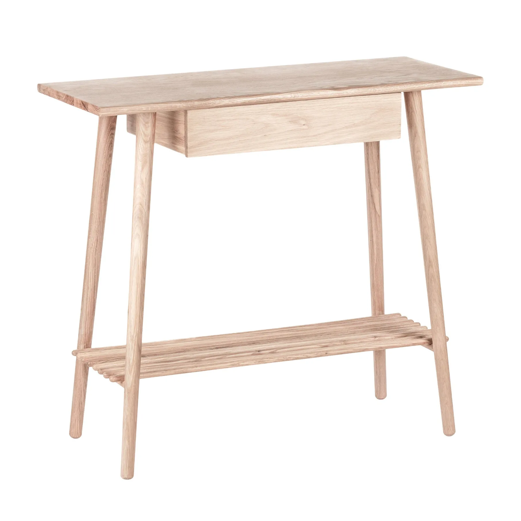 Wood II konsolbord FSC certificeret egetræ - hvidpigmenteret