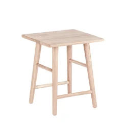 Wood II taburet hvidpigmenteret FSC certificeret egetræ