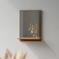 Wood spejl m.hylde /magnet