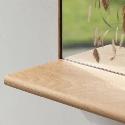 Wood spejl m.hylde /magnet