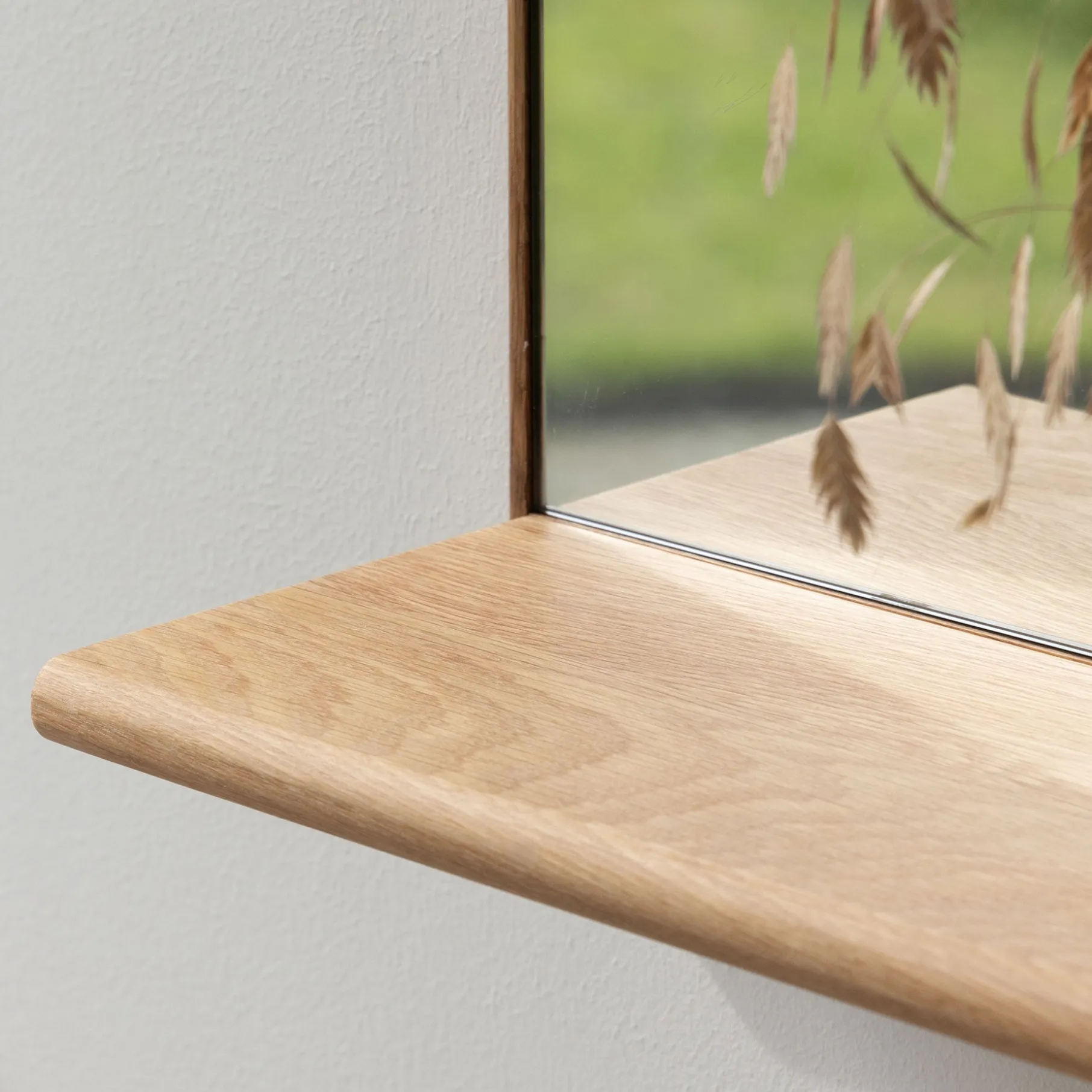 Wood spejl m.hylde /magnet